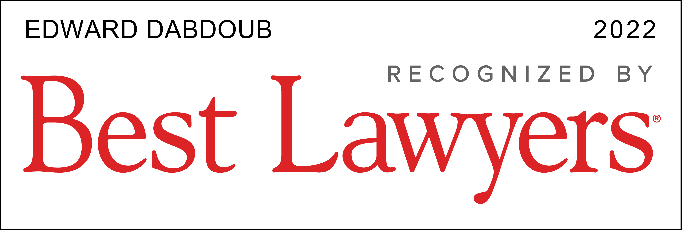 Recognized by The Best Lawyers in America® in Insurance Law 2022